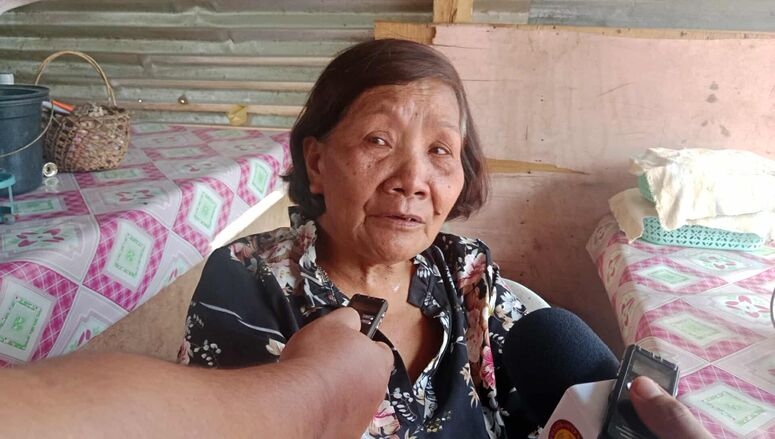 Noemi Locero, 68 anyos ug residente sa Purok Orchids Matalam Cotabato